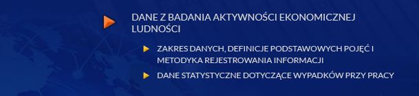 Dane z Badania Aktywności Ekonomicznej Ludności