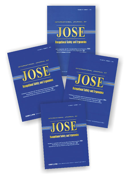 Czasopismo naukowe „International Journal of Occupational Safety and Ergonomics” (JOSE)