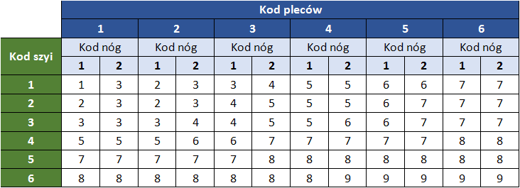 BEZPIECZNIEJ_NE_obciazenie_ms_RULA_tabela_kategorii_pzycji_ciala_B